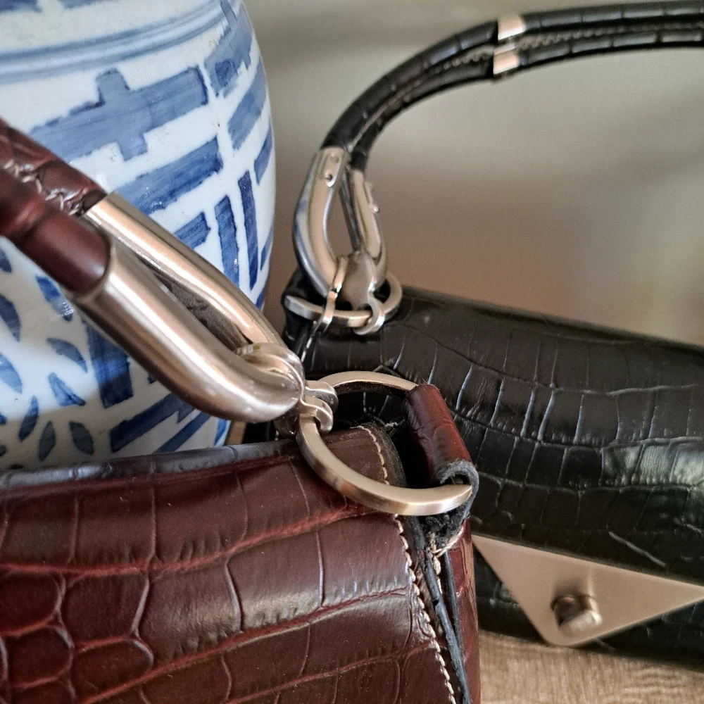 Vintage Y2K Crocodile Print Handbags - Picture 5 of 9